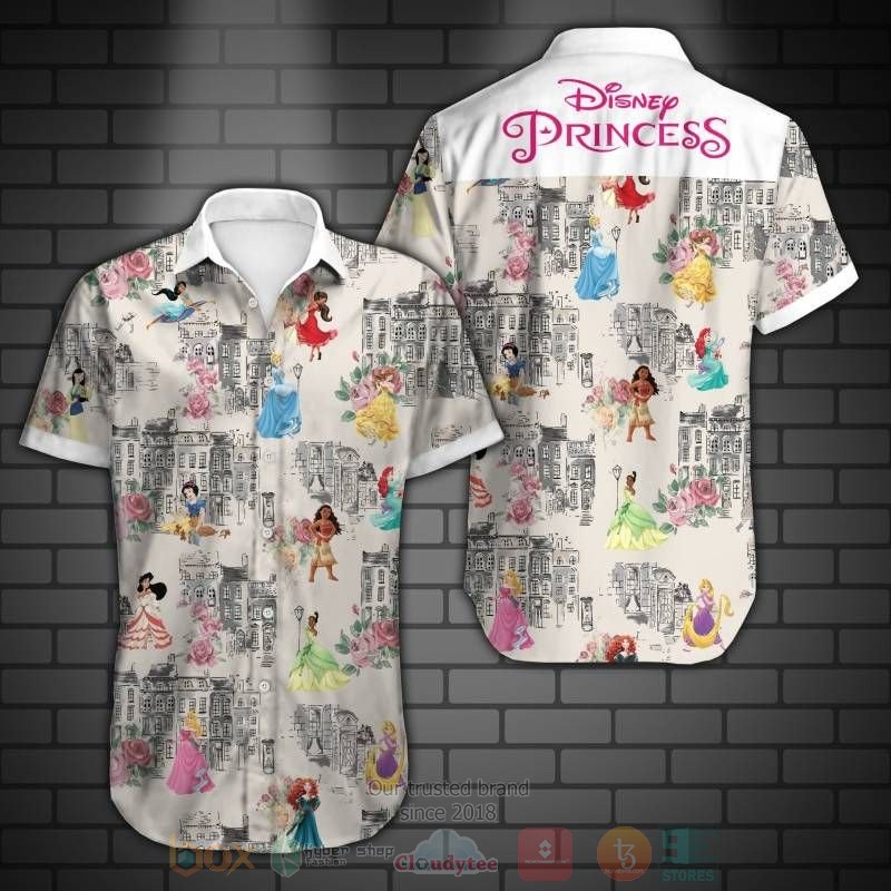 Disney Princess Short Sleeve Hawaiian Shirt 2