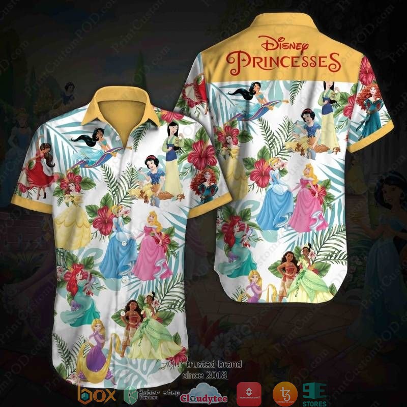 Disney Princess Short Sleeve Hawaiian Shirt