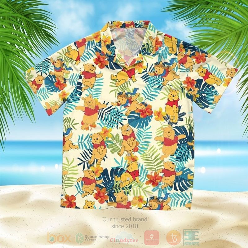 Disney Winnie The Pooh Short Sleeve Hawaiian Shirt