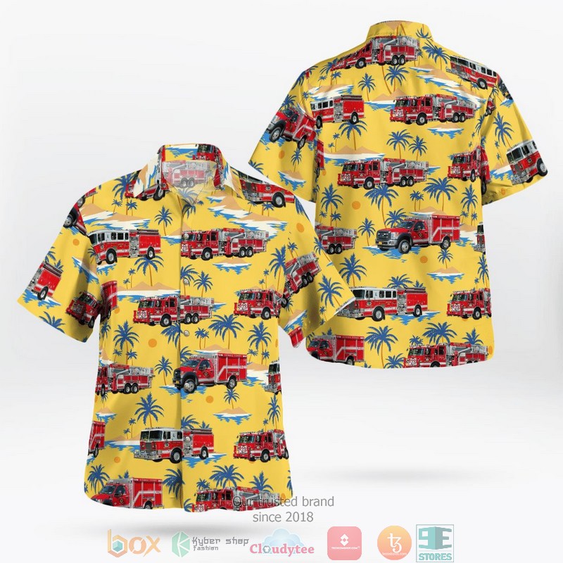 Dobbs Ferry Westchester County New York Dobbs Ferry Fire Department Hawaiian Shirt