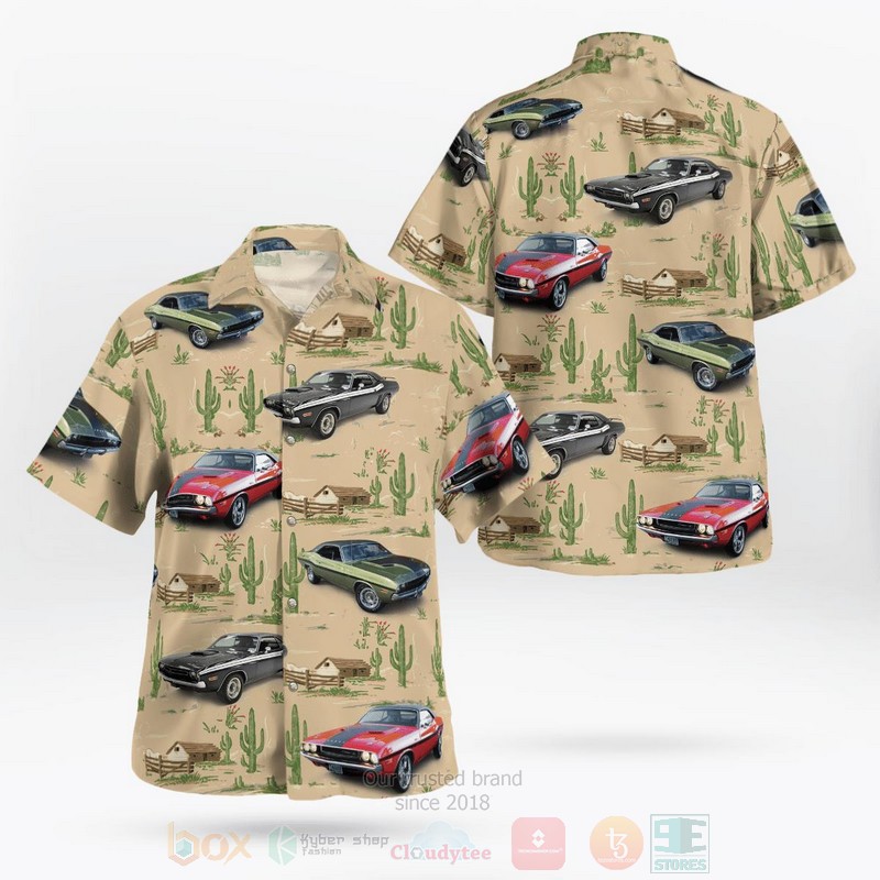 Dodge Challenger Hawaiian Shirt