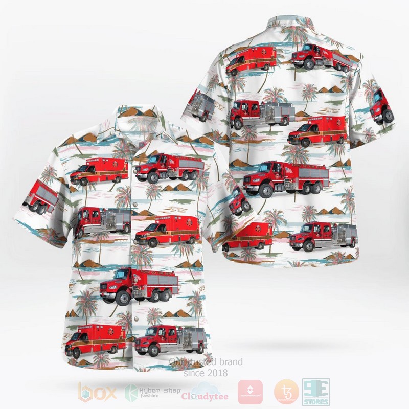 Dodge City Kansas Ford County Fire Ems Dodge City Station Hawaiian Shirt