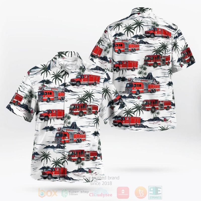 Dodge County Minnesota Kasson Fire Department Hawaiian Shirt