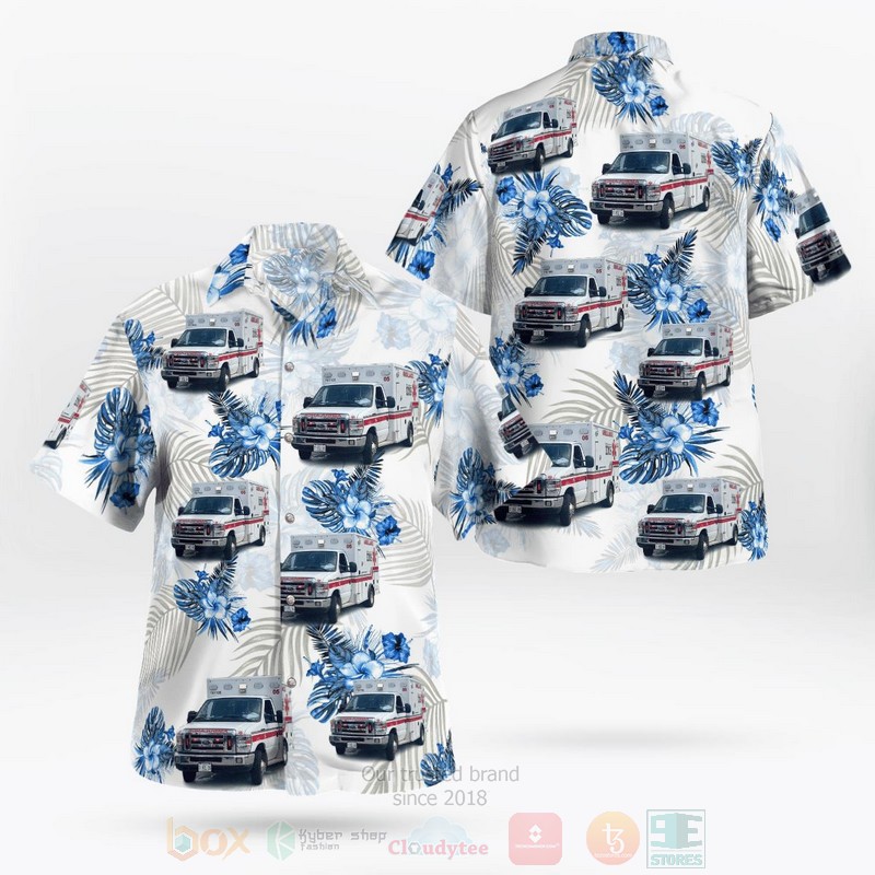 Dolton Illinois Buds Ambulance Services Hawaiian Shirt