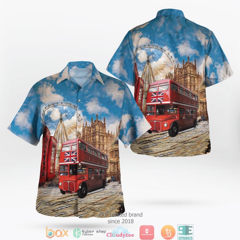 Double Deck Bus Driver Routemasters Hawaiian Shirt