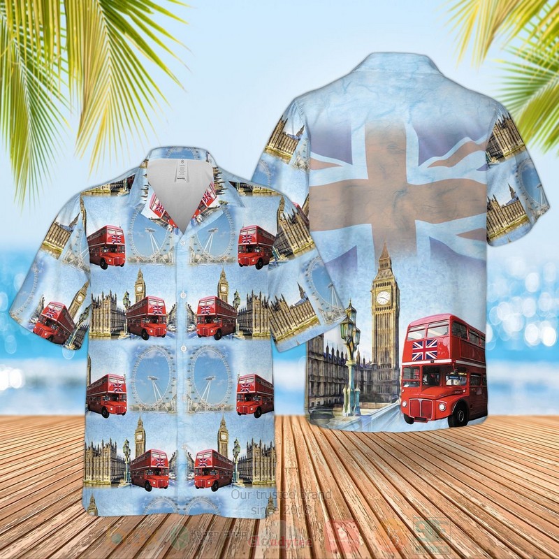 Double Decker Bus Routemasters Hawaiian Shirt