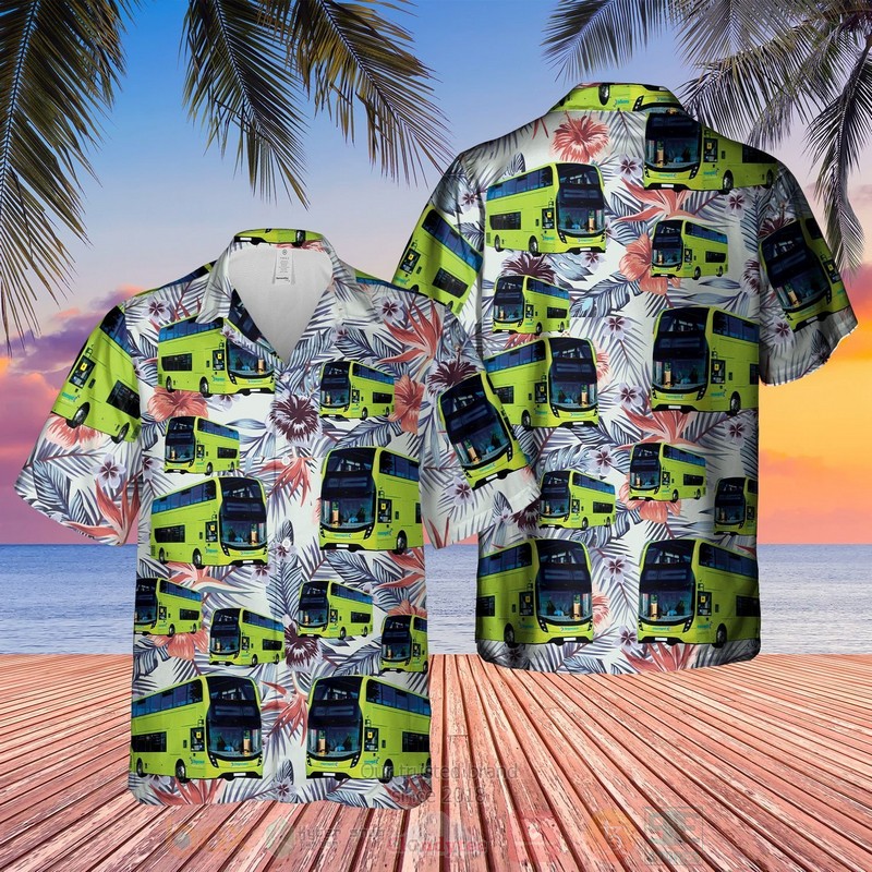 Double Decker Bus Stagecoach London Hawaiian Shirt