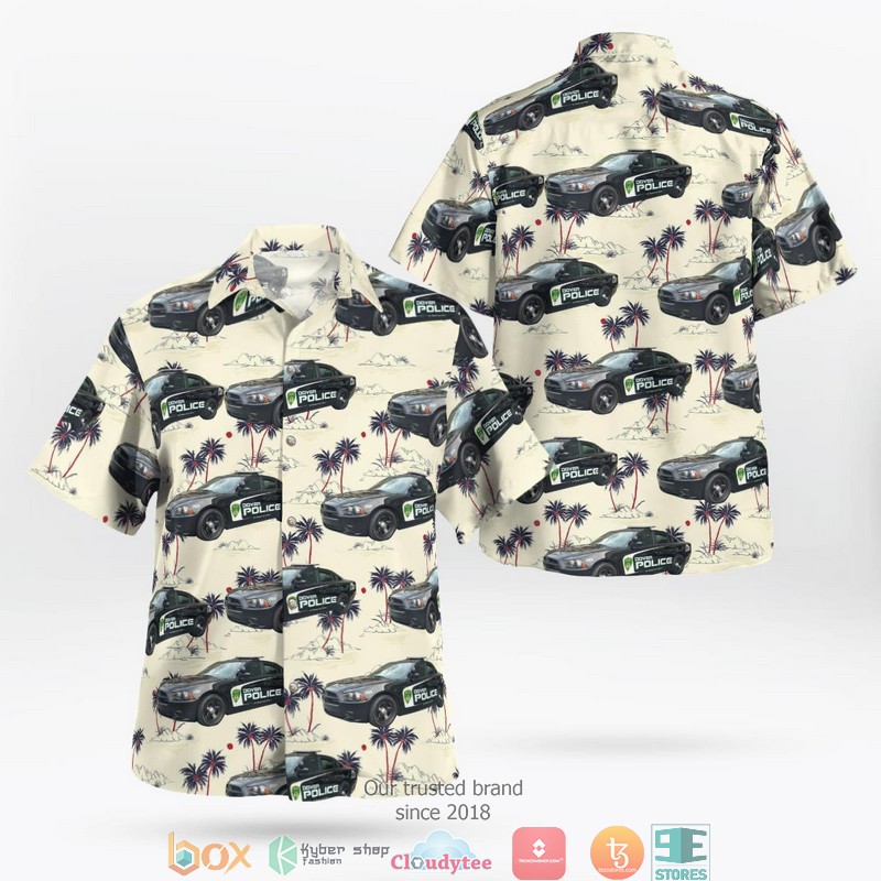 Dover Police Department Delaware Dodge Charger Hawaiian Shirt