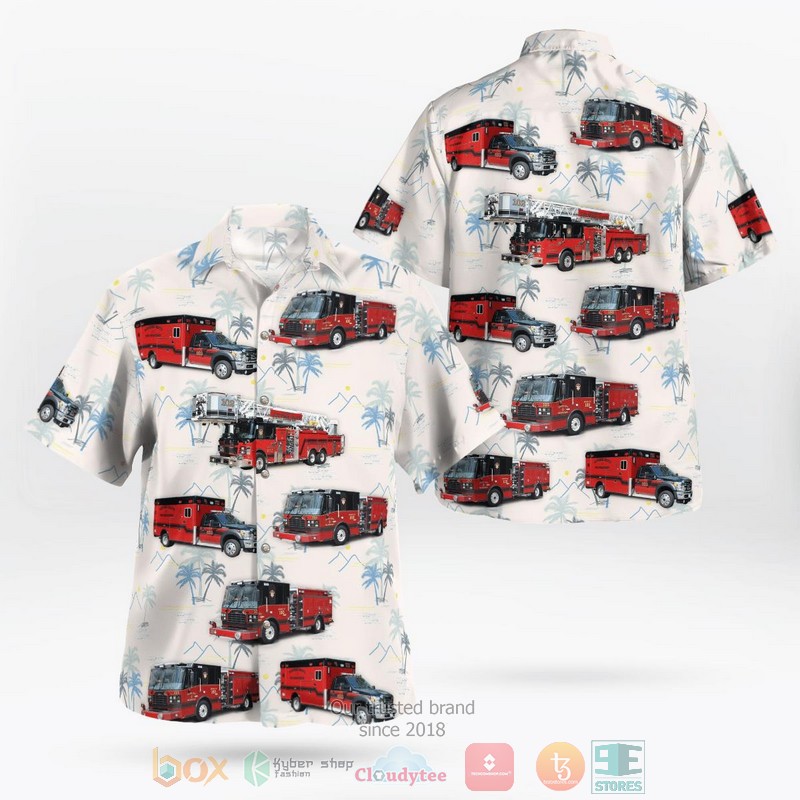 Downers Grove Dupage County Illinois Downers Grove Fire Department Hawaiian Shirt