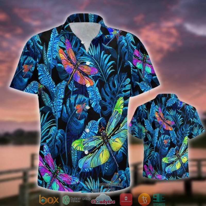 Dragonfly Tropical Short Sleeve Hawaiian Shirt