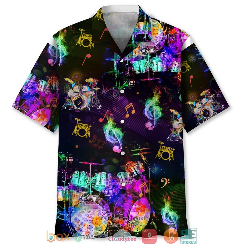 Drum Color Hawaiian Shirt