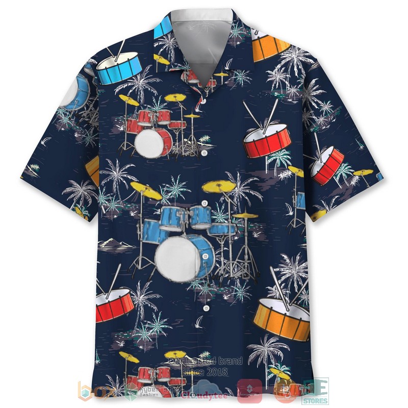 Drum Nature Beach Hawaiian Shirt