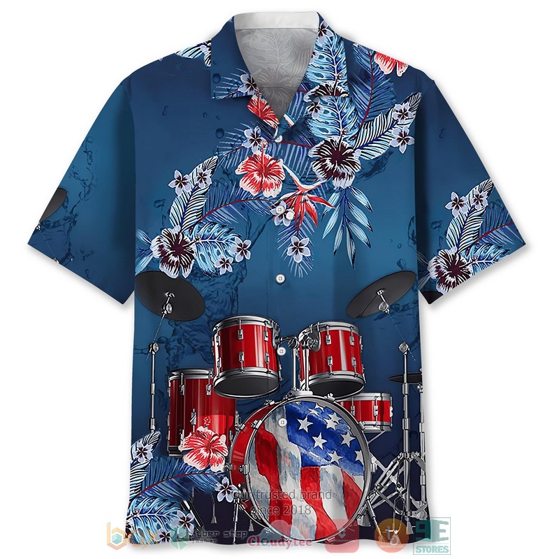 Drum Usa Hawaiian Shirt