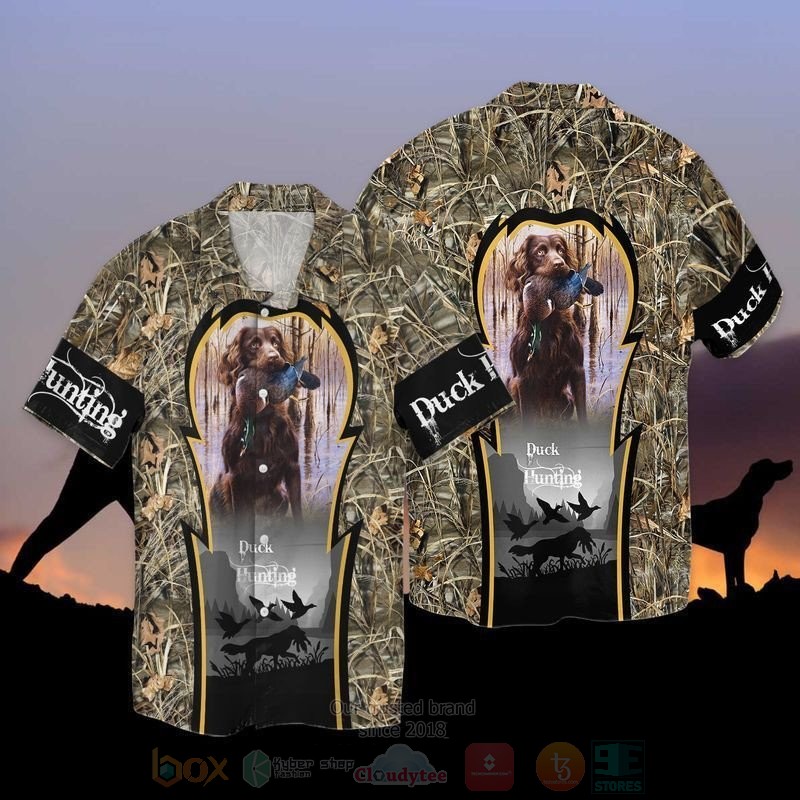 Duck Hunting Dog Hunting Short Sleeve Hawaiian Shirt