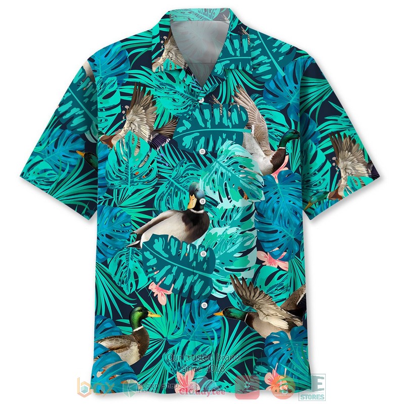 Duck Tropical Plant Hawaiian Shirt