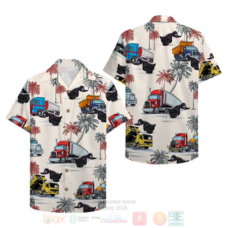 Duck Truck For Trucker Hawaiian Shirt