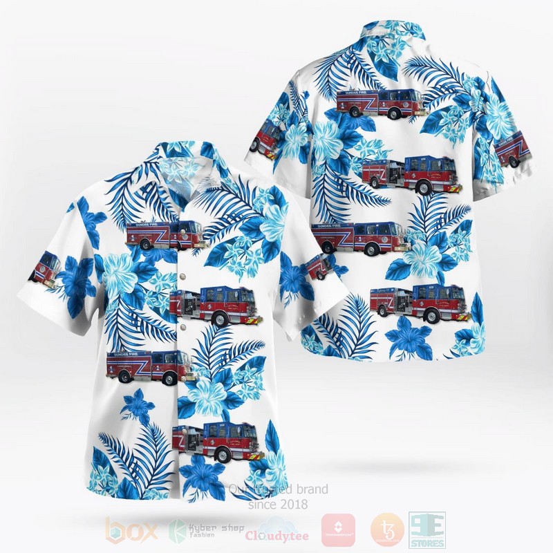 Dundee Fire Department Florida Hawaiian Shirt