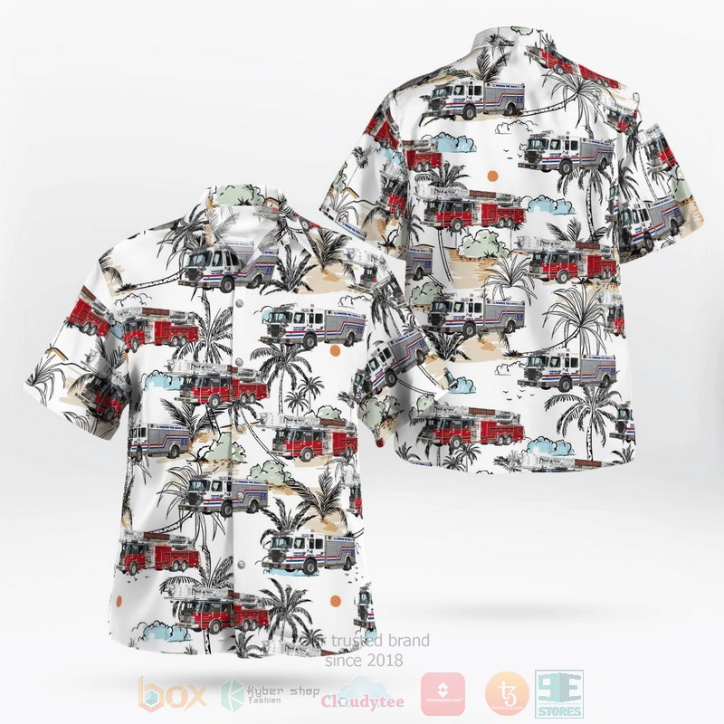 Dunedin Pinellas County Florida Dunedin Fire Rescue Hawaiian Shirt