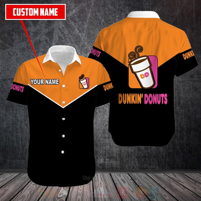 Dunkin Donuts Custom Name Hawaiian Shirt