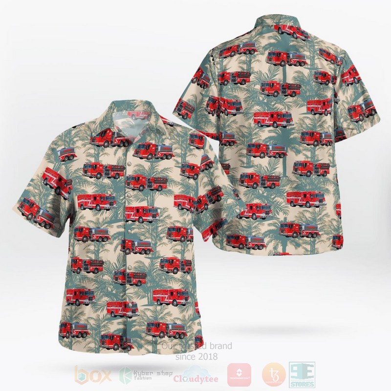 Durham Connecticut Durham Volunteer Fire Company Hawaiian Shirt