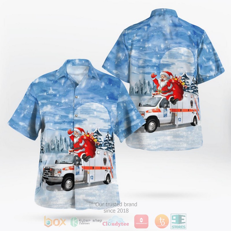 Durham Region Ontario Canada Region Of Durham Paramedic Services Hawaiian Shirt