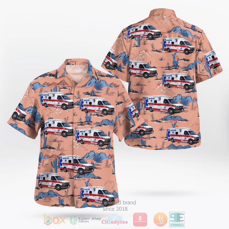 Durham Volunteer Ambulance Meriden Connecticut Hawaiian Shirt