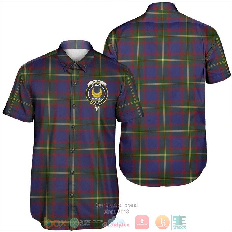 Durie Tartan Crest Hawaiian Shirt