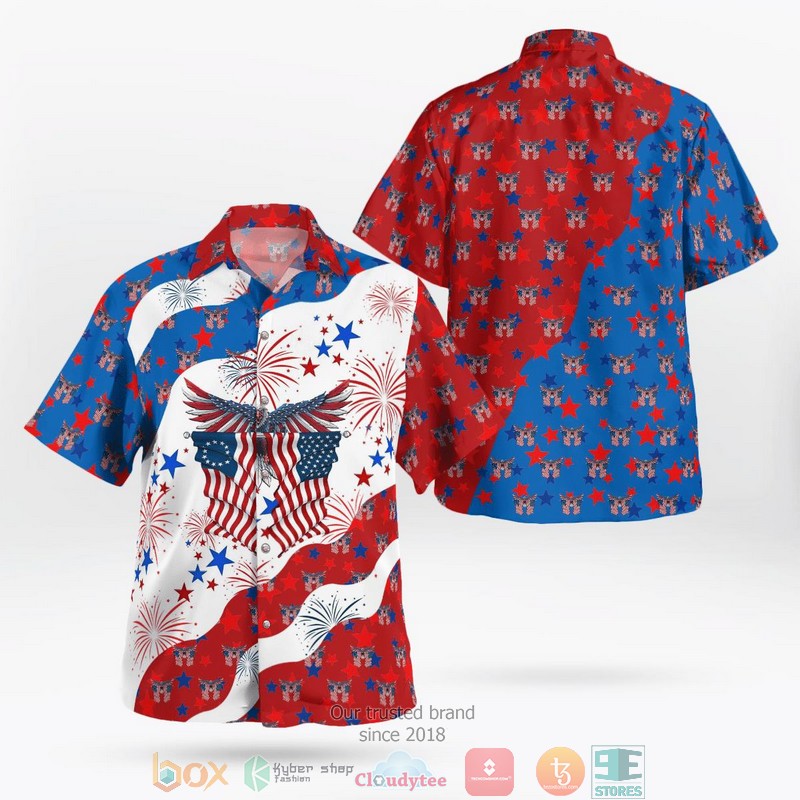 Eagle American Independence Day Hawaiian Shirt