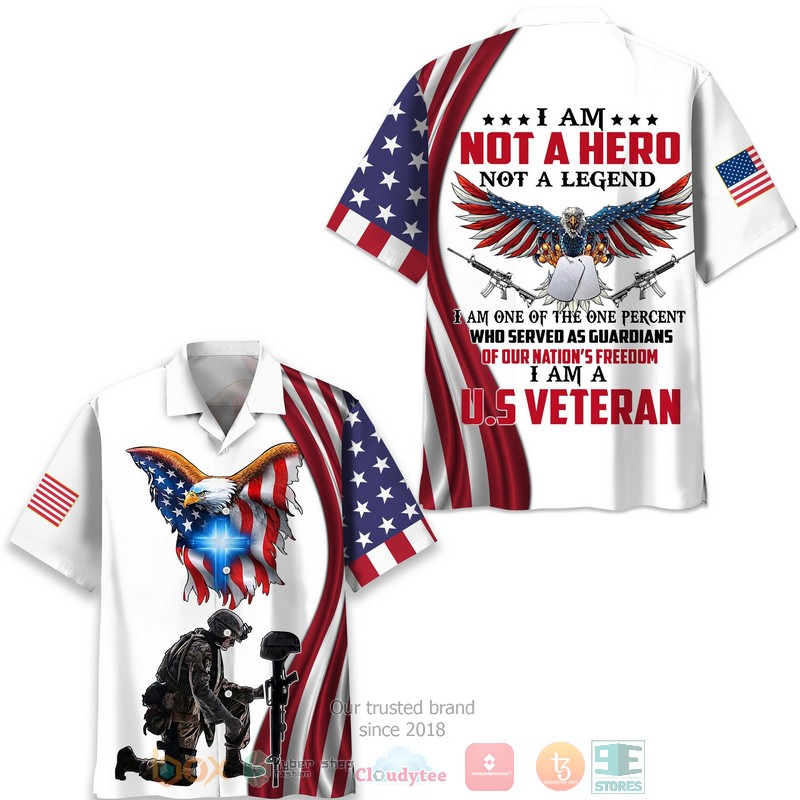 Eagle Veteran Hero Legend Hawaiian Shirt