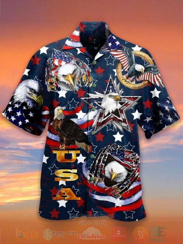 Eagle Veteran Short Sleeve Hawaiian Shirt