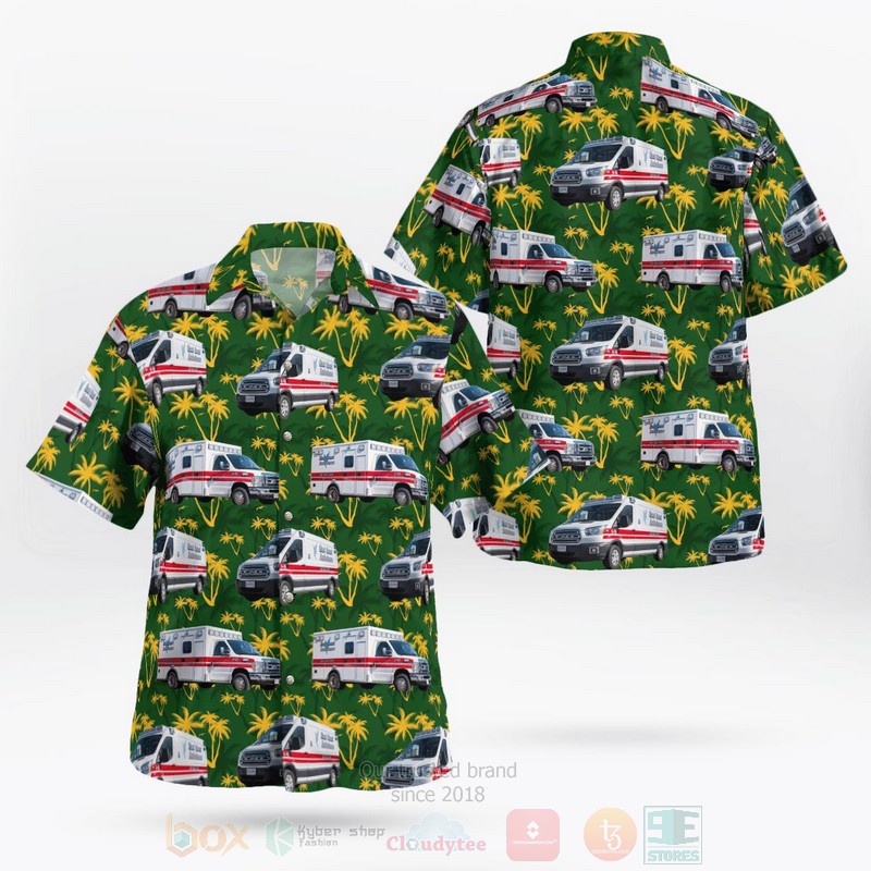 East Coast Ambulance Services Maryland Fleet Hawaiian Shirt