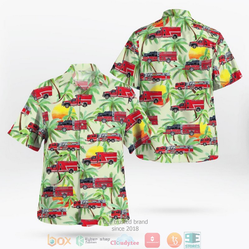 East Grand Forks Minnesota East Grand Forks Fire Department Hawaiian Shirt