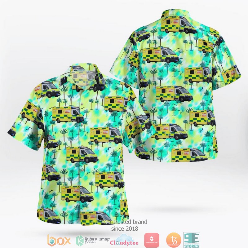 East Of England Ambulance Service Nhs Trust Eeast Fiat Ducato Hawaiian Shirt