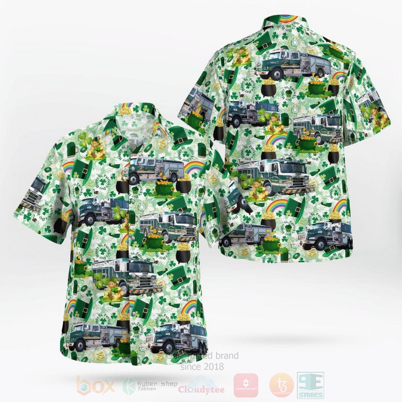 East Rivanna Volunteer Fire Company Saint Patricks Day Hawaiian Shirt