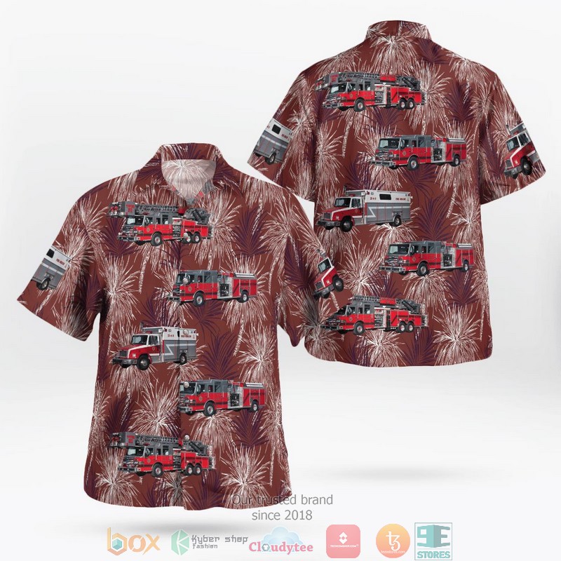 East Stroudsburg Pennsylvania Acme Hose Company No 1 Hawaiian Shirt