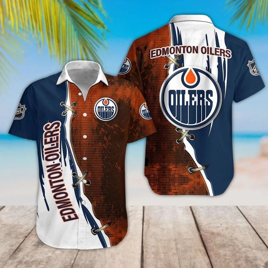 Edmonton Oilers Nhl Hawaiian Shirt