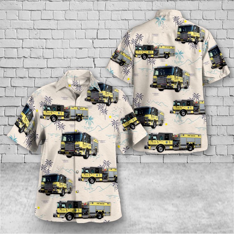 Efland Volunteer Fire Department Hawaiian Shirt Bdt0051