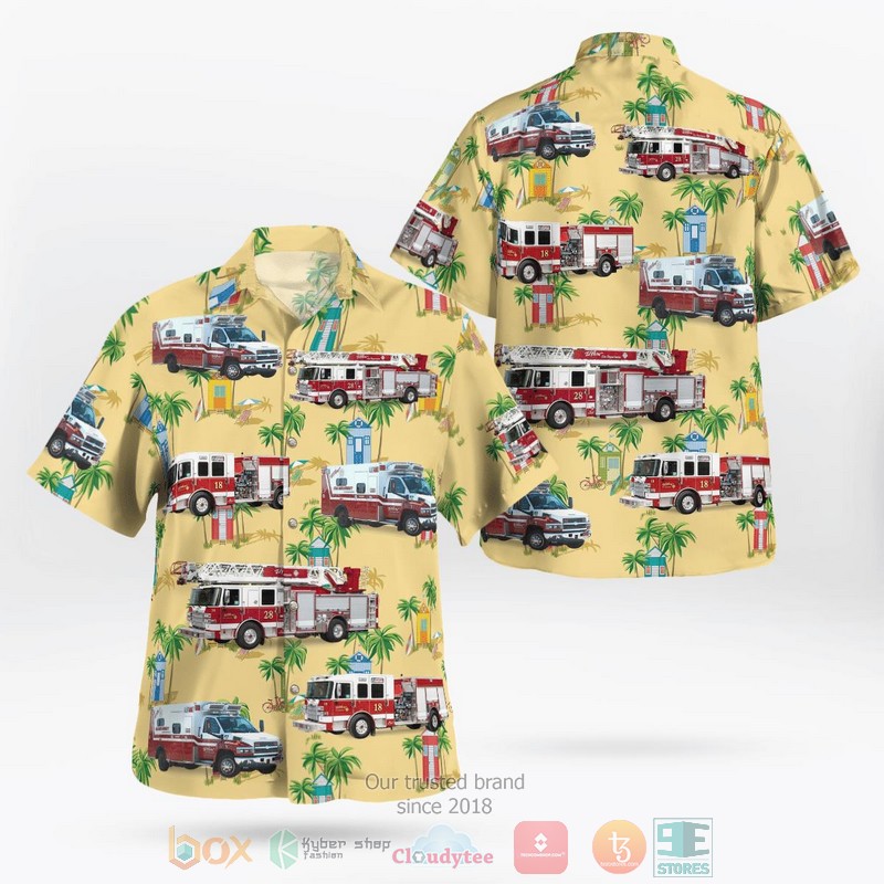 El Paso Texas El Paso Fire Department Hawaiian Shirt