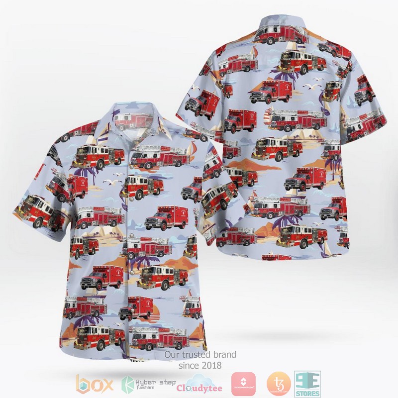 Elgin Fire Department Elgin Illinois Hawaiian Shirt