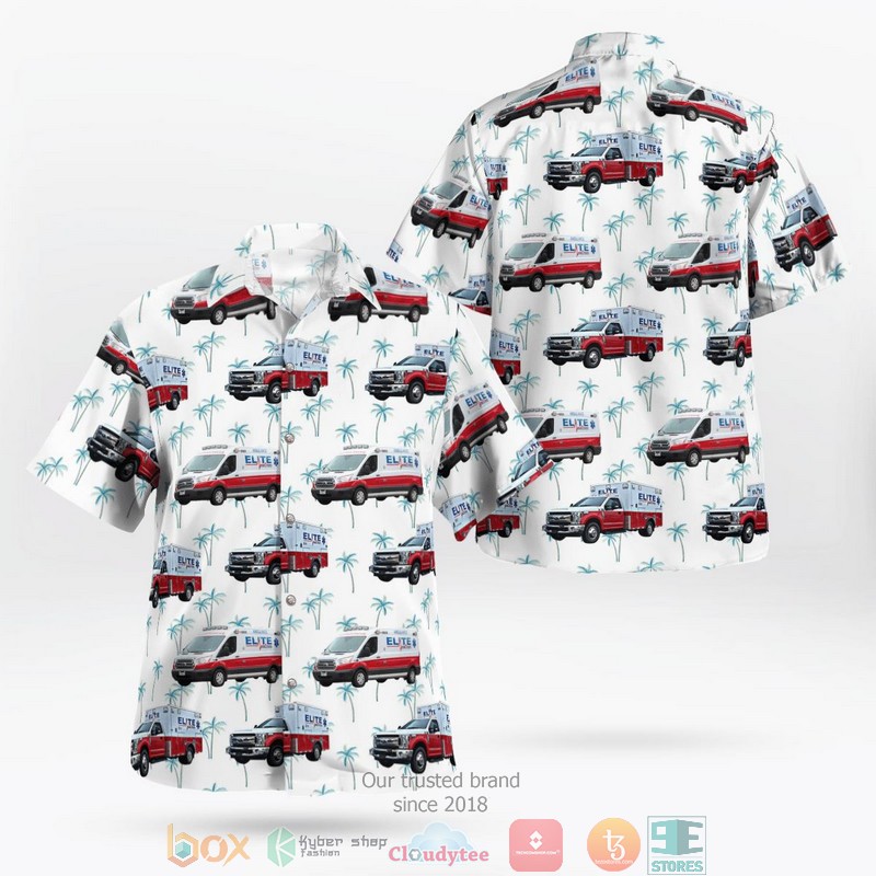 Elite Ambulance Illinois Fleet Hawaiian Shirt