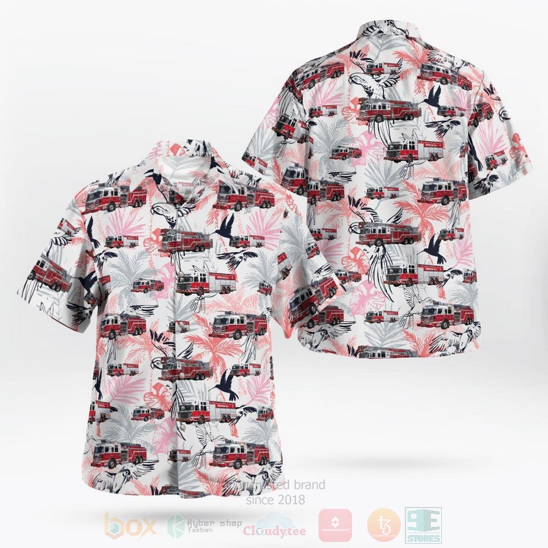 Elizabeth Union County New Jersey Elizabeth Fire Department Hawaiian Shirt