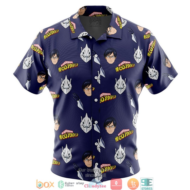 Engine Ida Tenya My Hero Academia Button Up Hawaiian Shirt