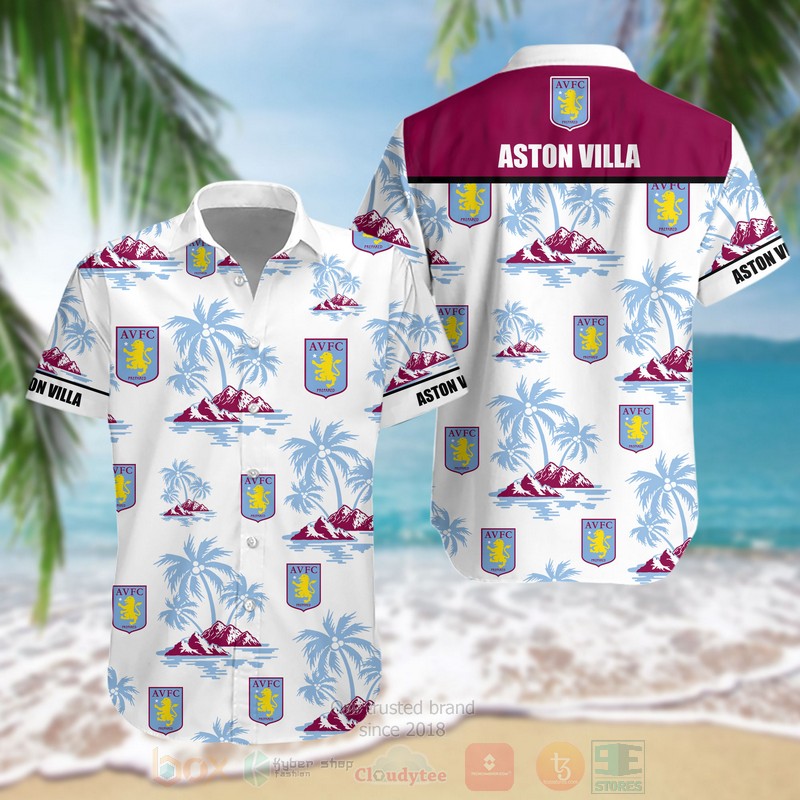 Epl Aston Villa Fc Hawaiian Shirt