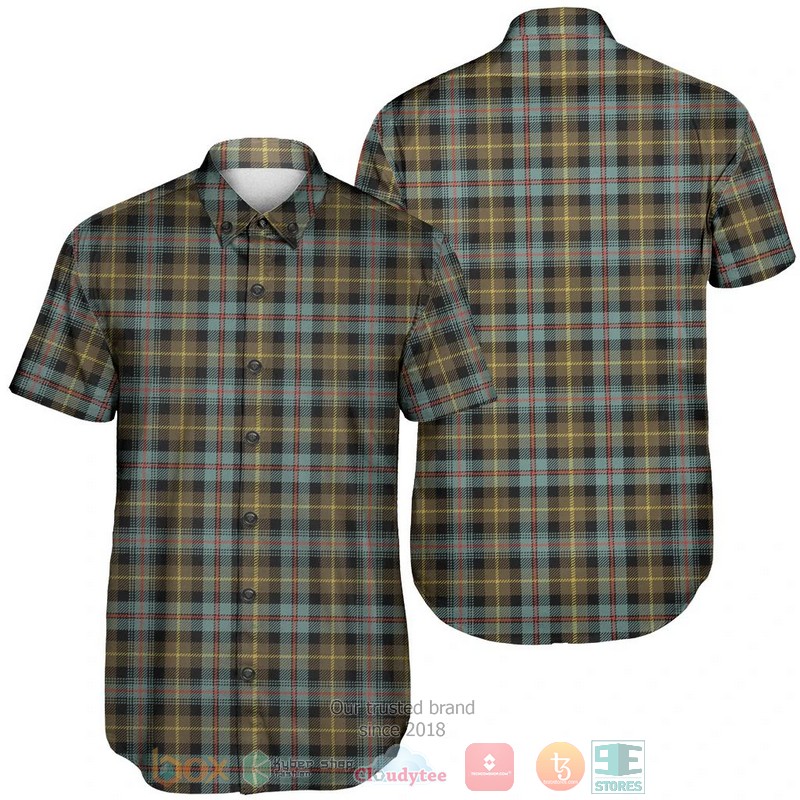 Farquharson Weathered Tartan Hawaiian Shirt