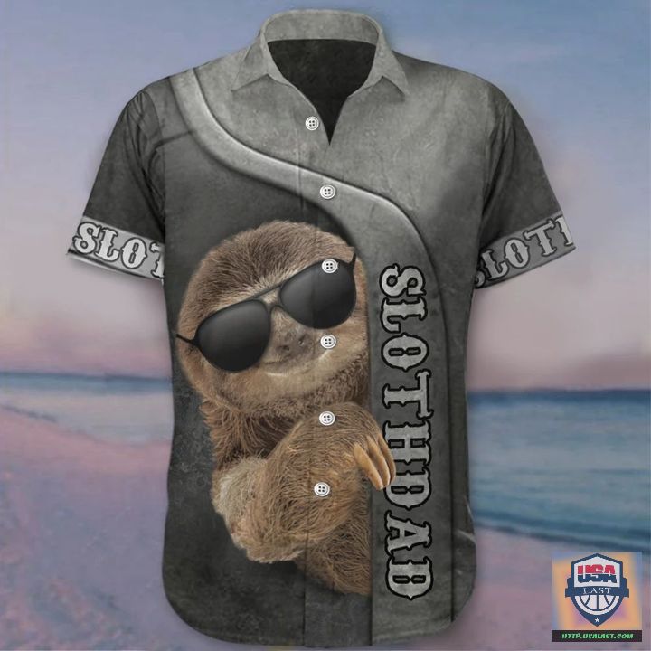 Father Day Sloth Dad Hawaiian Shirt