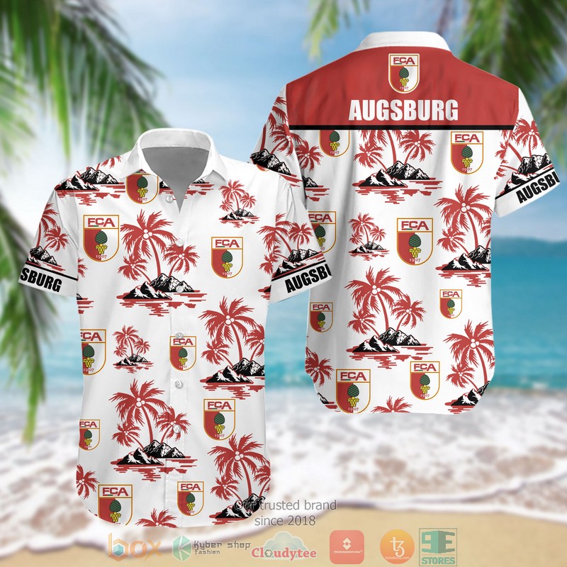 Fc Augsburg Hawaiian Shirt