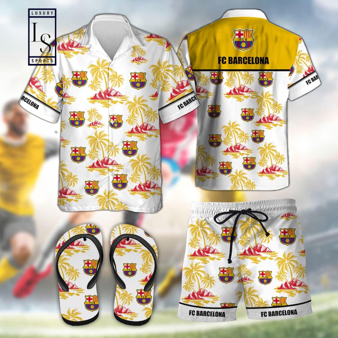 FC Barcelona Combo Hawaiian Shirt