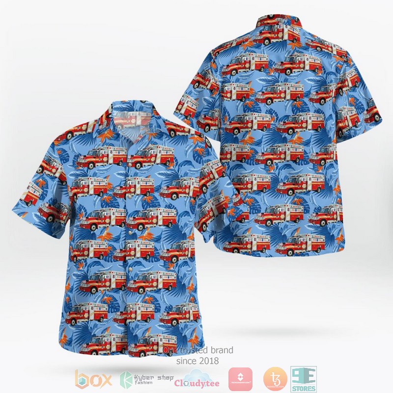 Fdny Haz Tac Ambulance Hawaiian Shirt