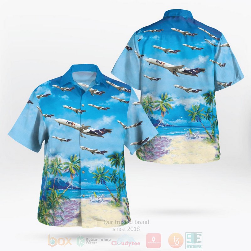 Fedex Boeing 727 20Hawaiian Shirt