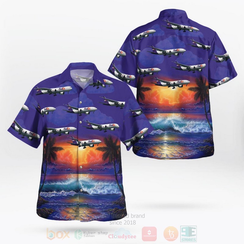 Fedex Express Boeing 777 F28 Hawaiian Shirt